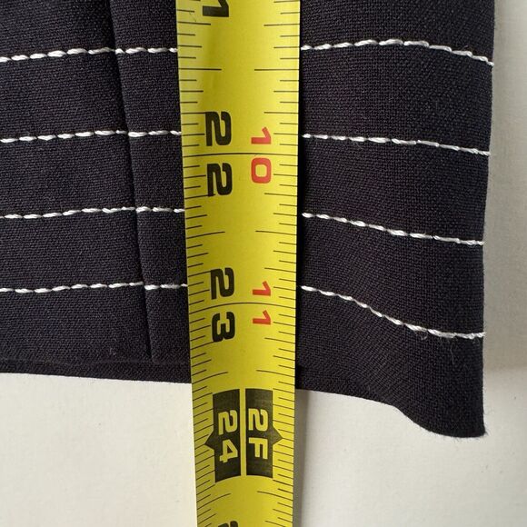 karl lagerfeld Women’s Wide Leg Jumpsuit Black With Stitching Size 12 - Picture 9 of 16